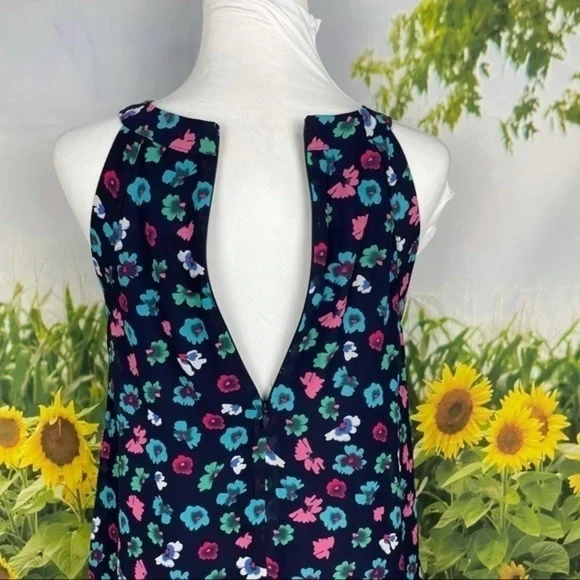 BETSY JOHNSON Navy Floral Shift Dress 4 - Picture 3 of 15